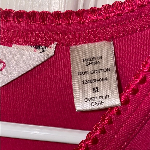 Vintage 1998 Victoria's Secret Long Sleeve Sleep Shirt Size Medium - Picture 4 of 7